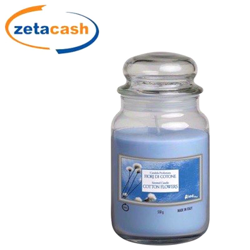 Aladino - Scented Candle Jar 100 Hours - Cotton Flower