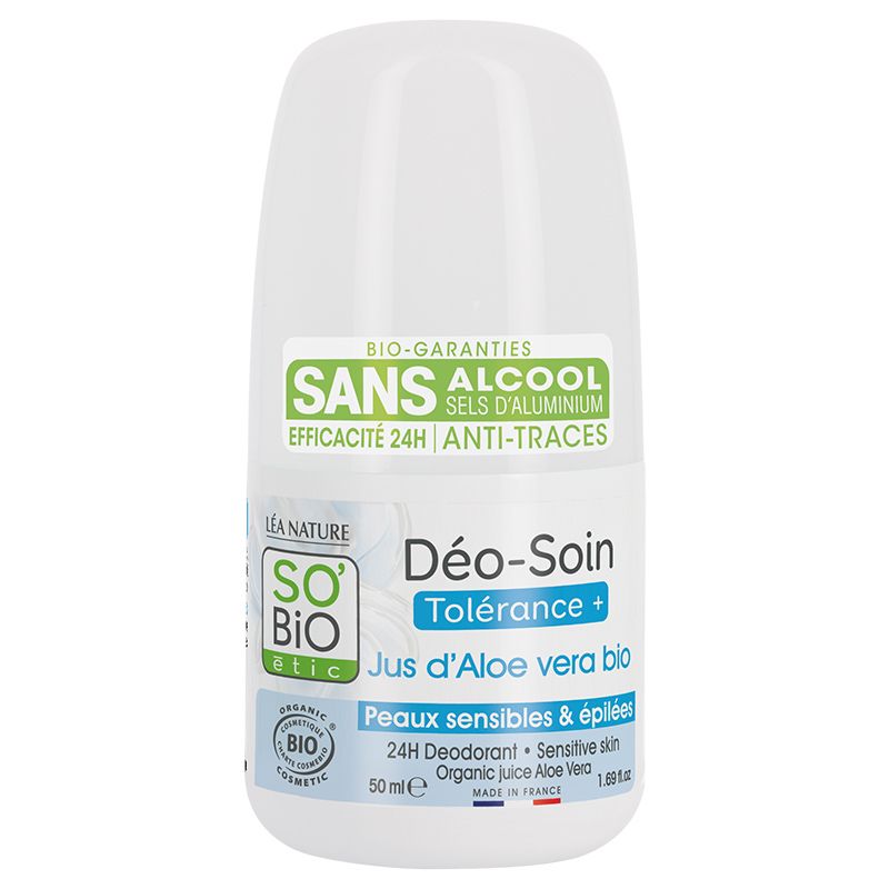 So Bio - Organic Deodorant For Sensitive Skin - Aloe Vera