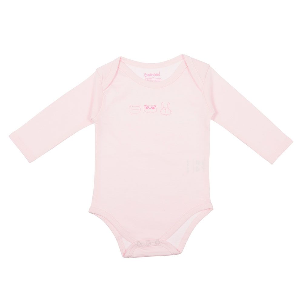 Babybol - Long Sleeves Baby Bodysuit - Pink