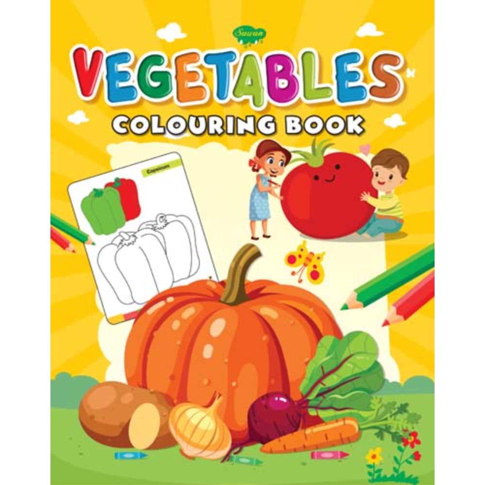 Sawan Vegetables Colouring Book