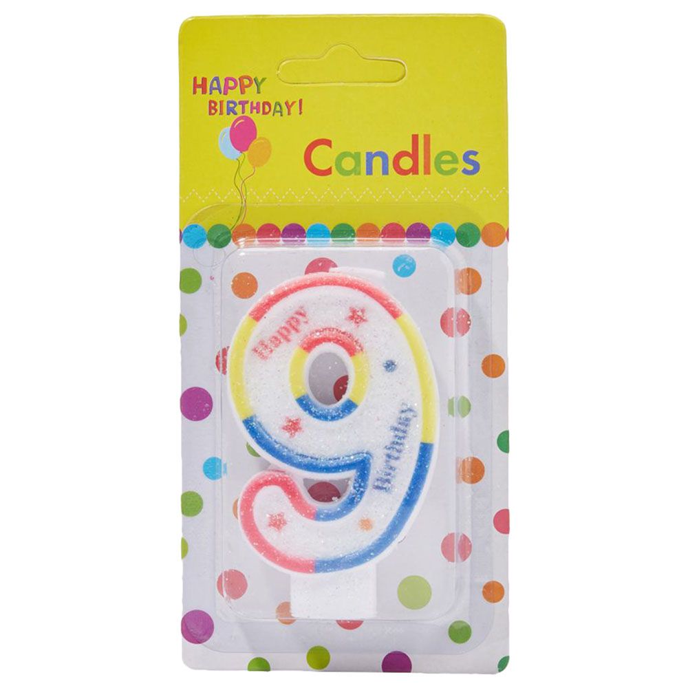 سارفاه - شمعة رقم 9 بعبارة Happy Birthday