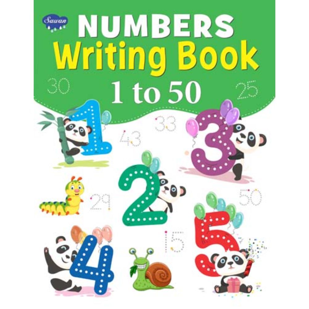 كتاب Numbers Writing Book 1 to 50