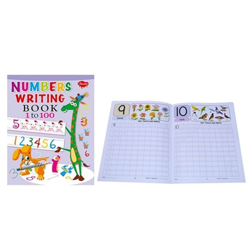Numbers Writing Book 1 to 100