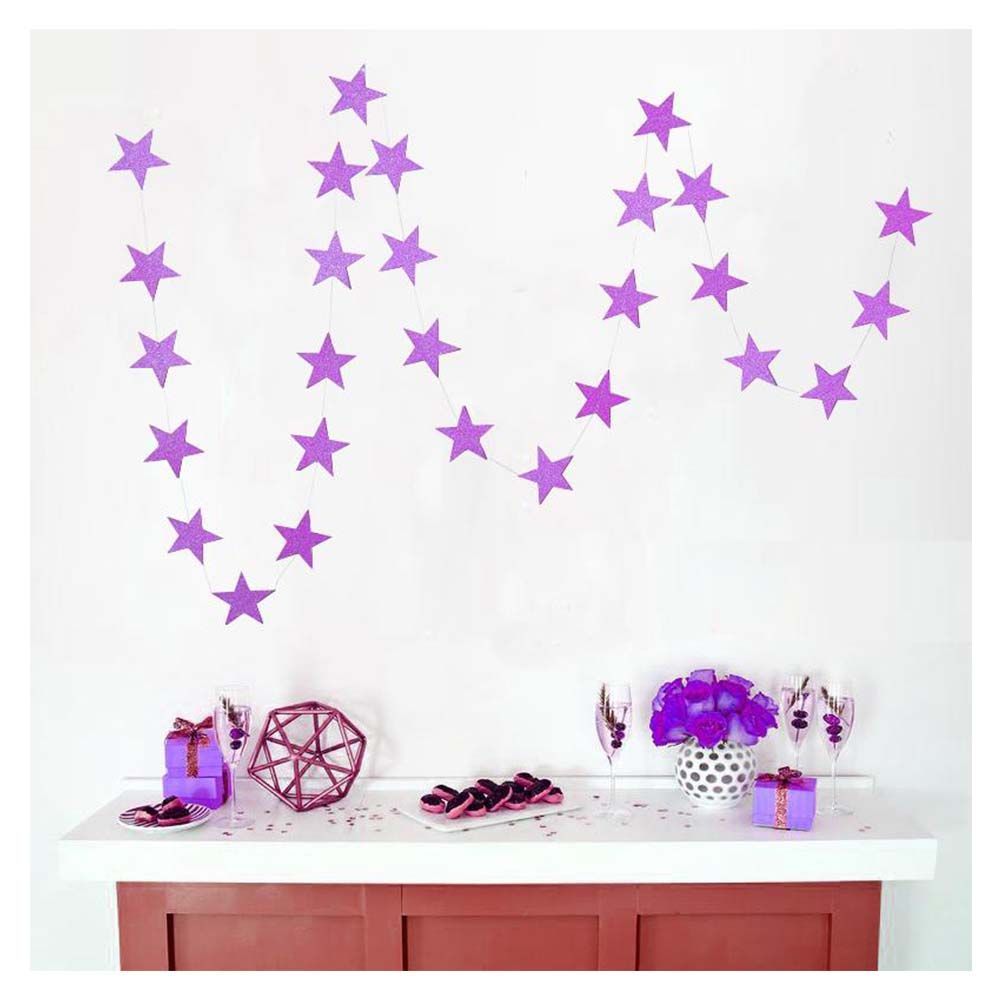 ويذ أ سبين - زينة حفلات - نجوم - بنفسجي