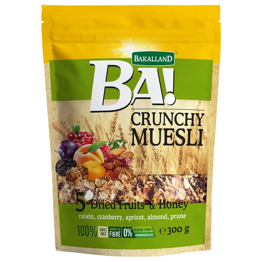 Bakalland - 5 Dried Fruits Crunchy Muesli 300g