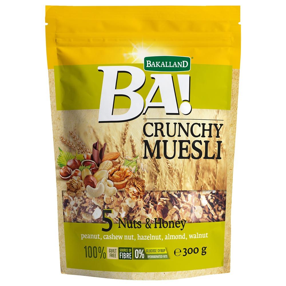 Bakalland - 5 Nuts and Honey Crunchy Muesli 300g