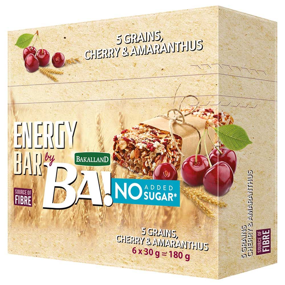 Bakalland - Cherry and Amaranthus Energy Bar 30g - 6's