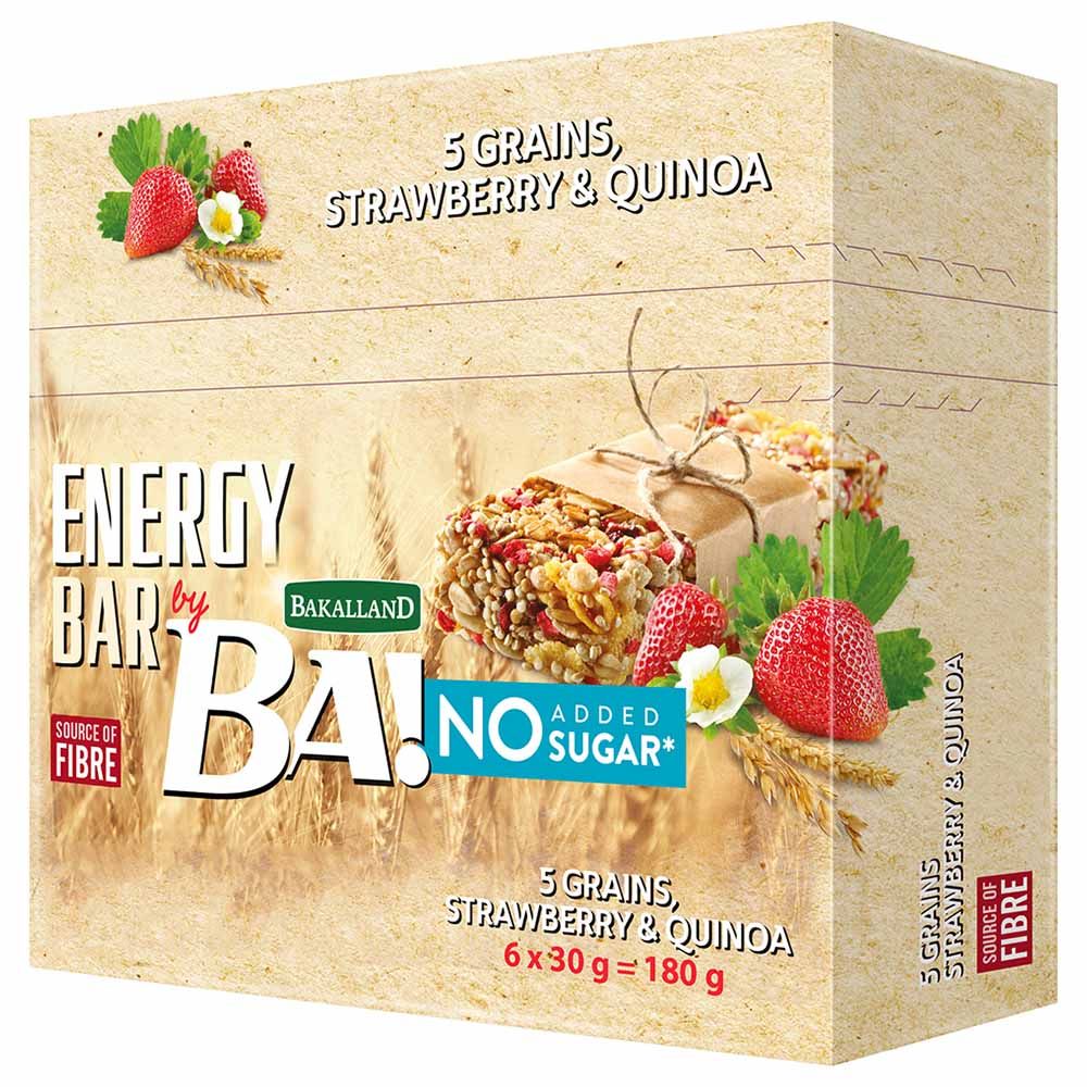 Bakalland - Strawberry & Quinoa Energy Bar 30g - 6's