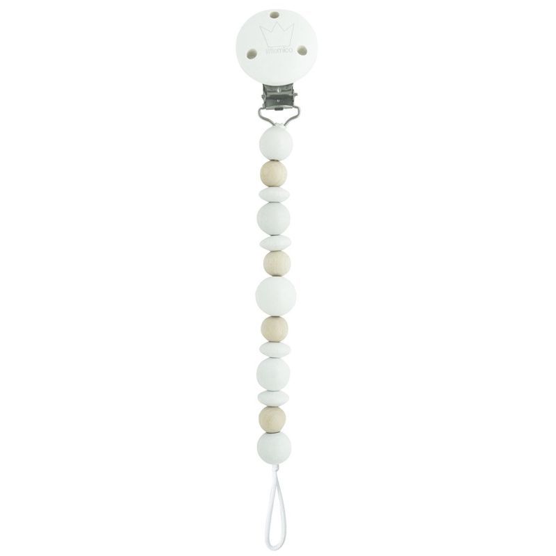 Littlemico - Lua Pacifier Holder - White/Natural