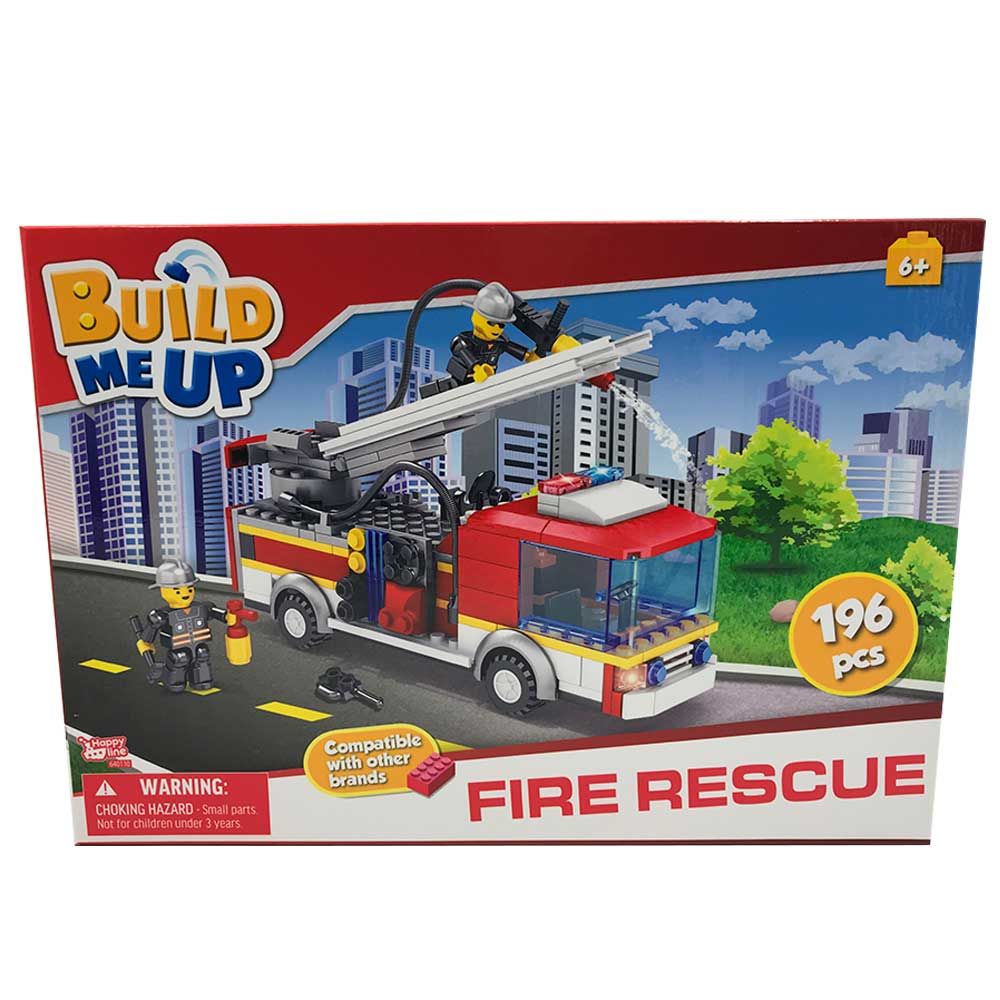 بيلد مي أب - مجموعة مكعبات البناء - عدد 196- شاحنة الإطفاء