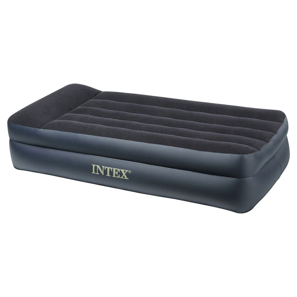 Intex Pillow Rest Raised Bed with Built-in Electric Pump - Single Size