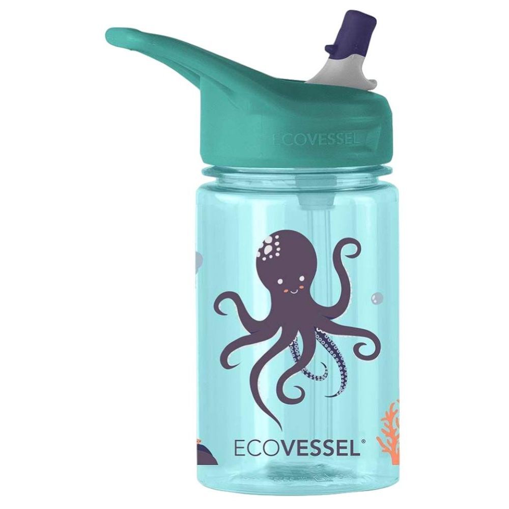 إيكوفيسل - زمزمية ماء للأطفال - 12 أوقية - 370 مل - تحت الماء