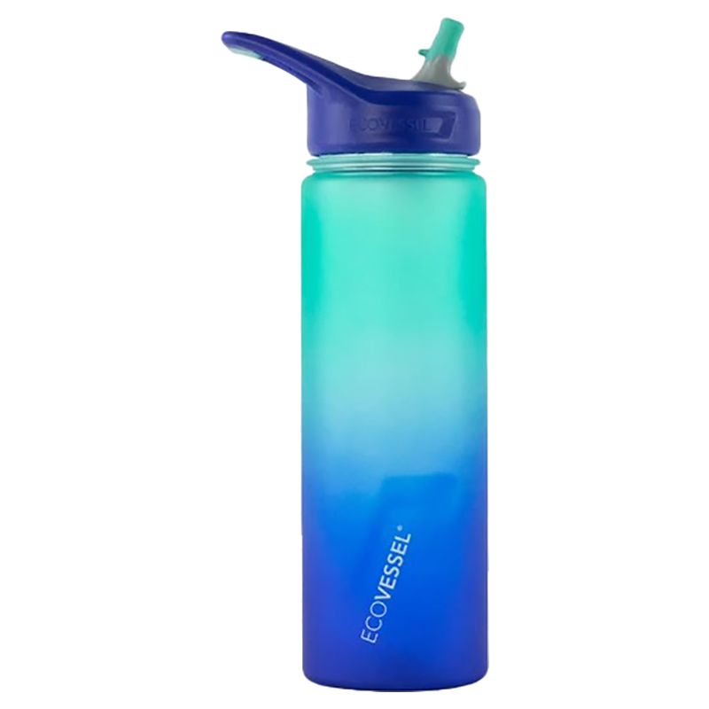 EcoVessel - Wave Straw Water Bottle 700ml - Galactic Ocean