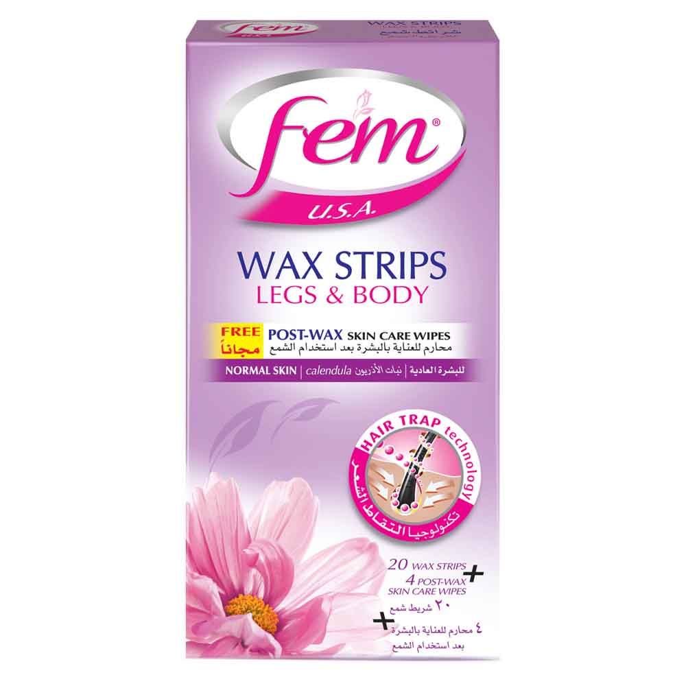 Fem - Body Wax Strip - 20 Strip
