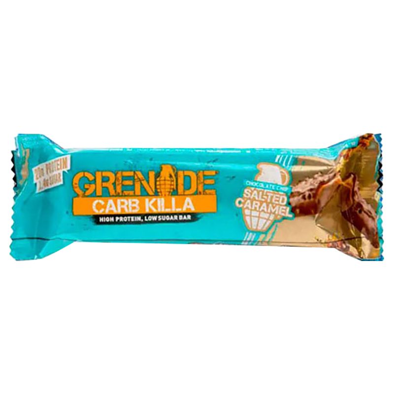 Grenade - Carb Killa High Protein Bar - Pack of 12 - Chocolate Chip Salted Caramel