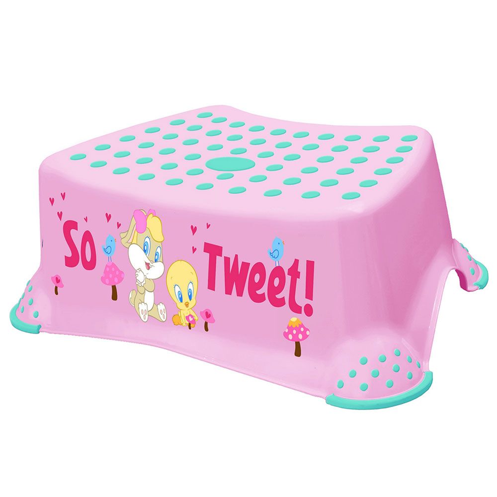 Keeeper - Looney Tunes Step Anti-Slip Stool - Baby Pink