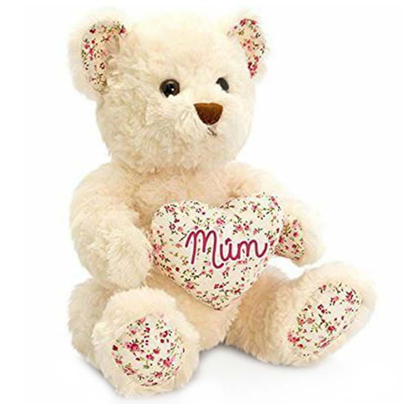 Keel Toys - 25cm Belle Rose Bear w/ Mum Heart