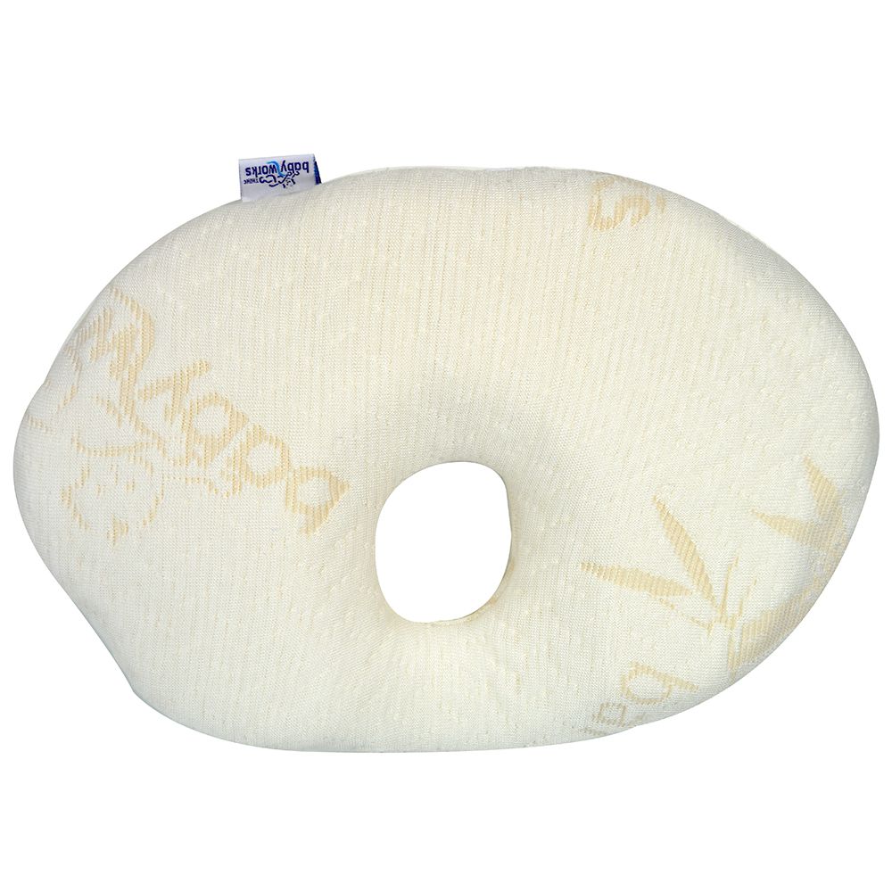 بيبي ووركس - داعم الرأس كلاود 9 - أبيض