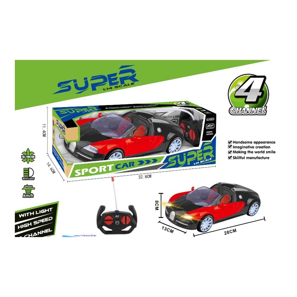 Super Sport Car - 1:14 Remote Control Car w/ Light