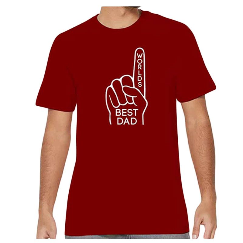 Blooming Blossom - The Gift Shop - World's Best Dad T-Shirt - Red