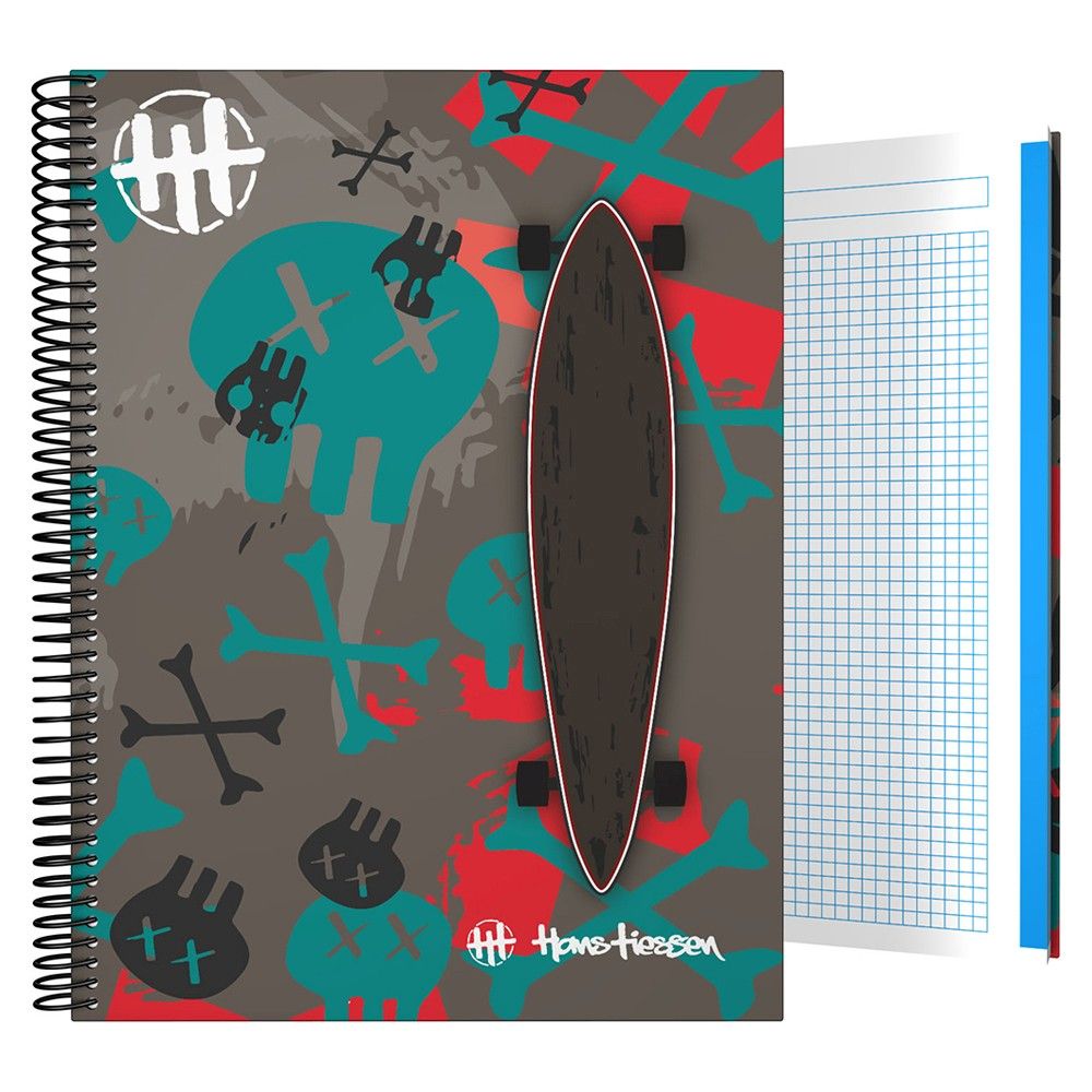 Grafoplas - Lined Notebook Hardcover A4 - Skate