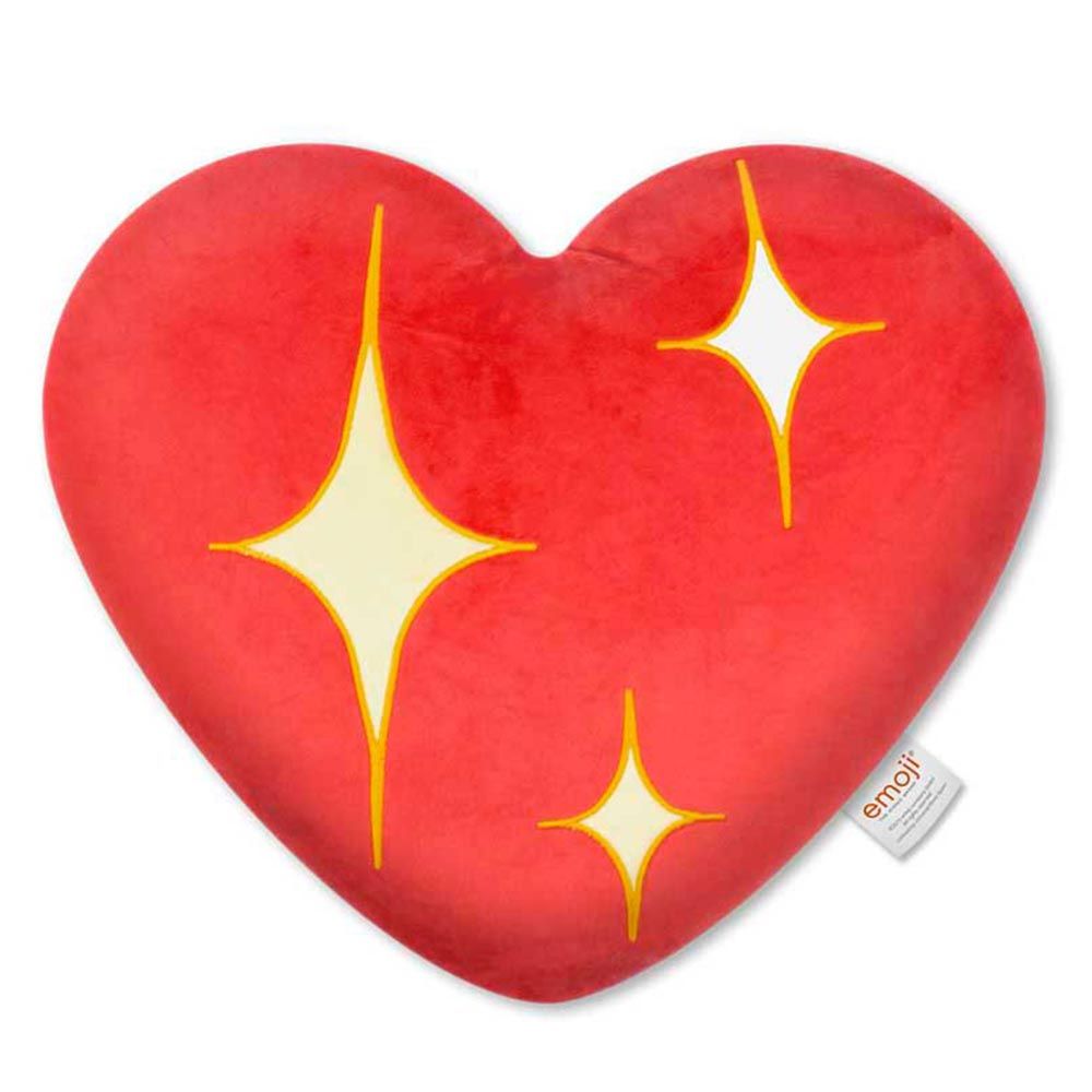 emoji - Pillow Shine Heart Embroidered - Red