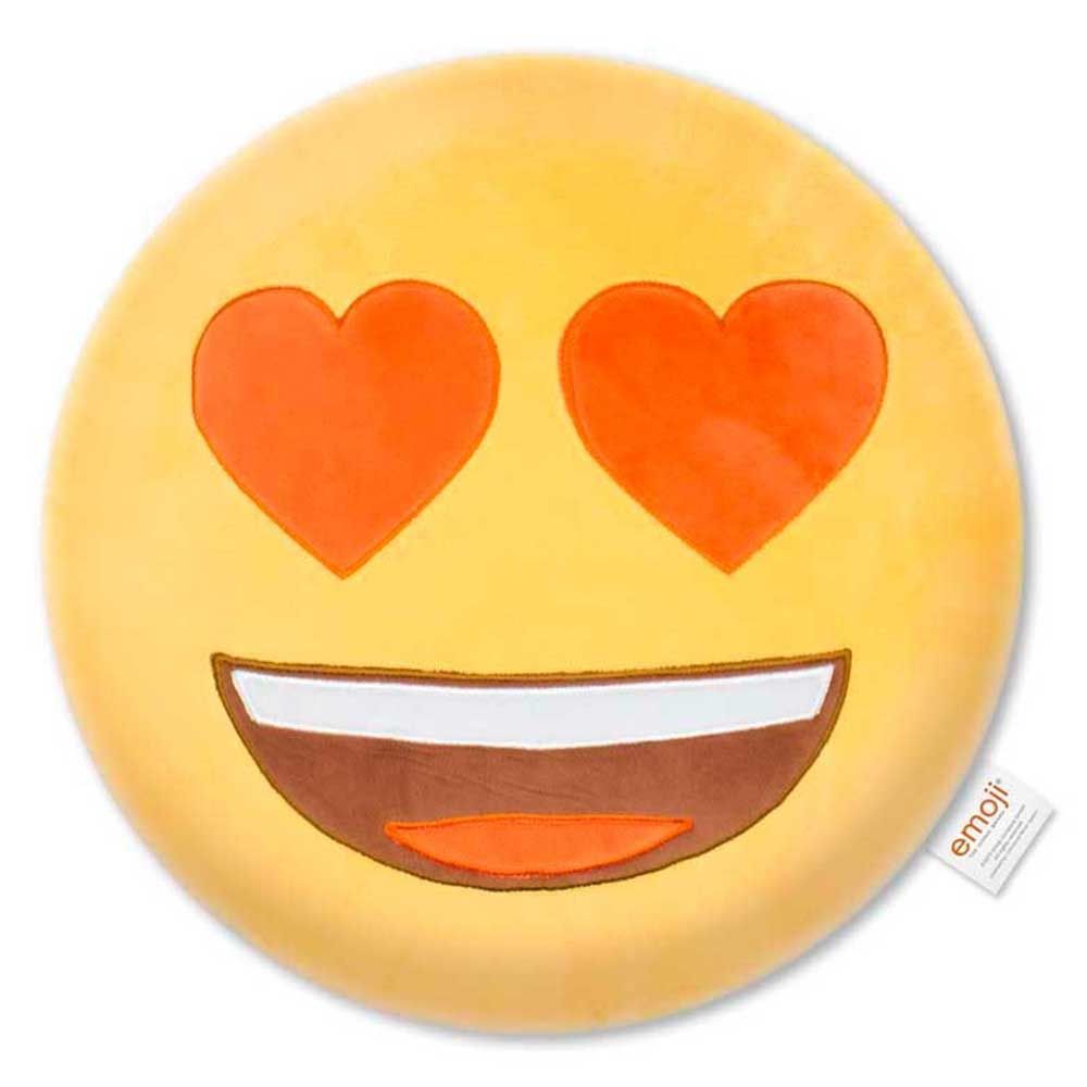 emoji - Pillow Bright Heart Printed- Yellow