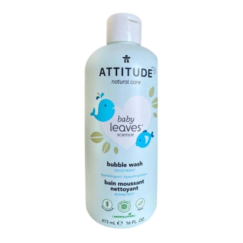 Attitude - Baby Leaves Bubble Wash Night Almond Milk 473ml