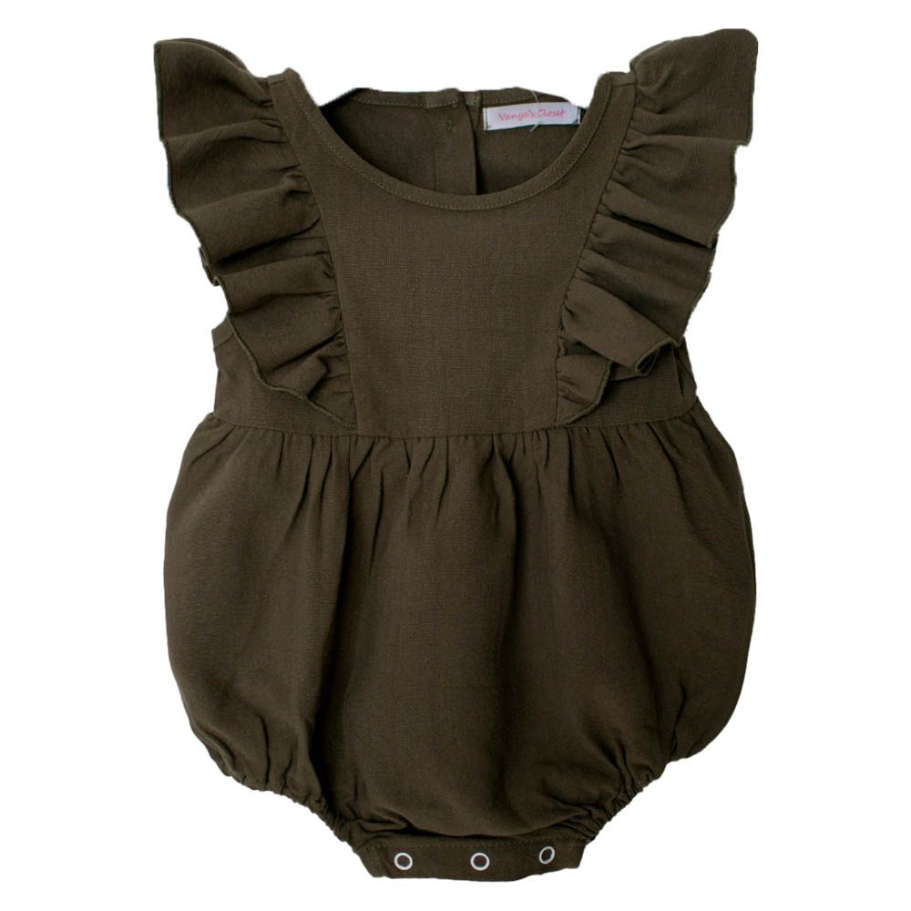 Vanya's Closet - Isabella sleeveless Solid bodysuit - Olive