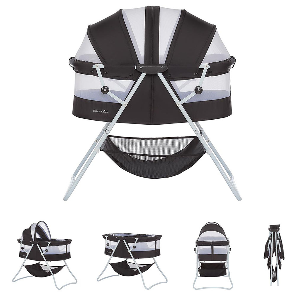 Dream On Me - Karley 3-in-1 Portable Baby Bassinet - Black