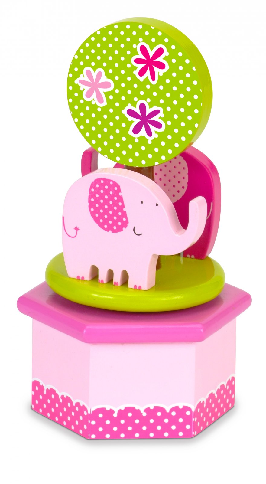 Fiesta Crafts - Pink Elephants Music Box